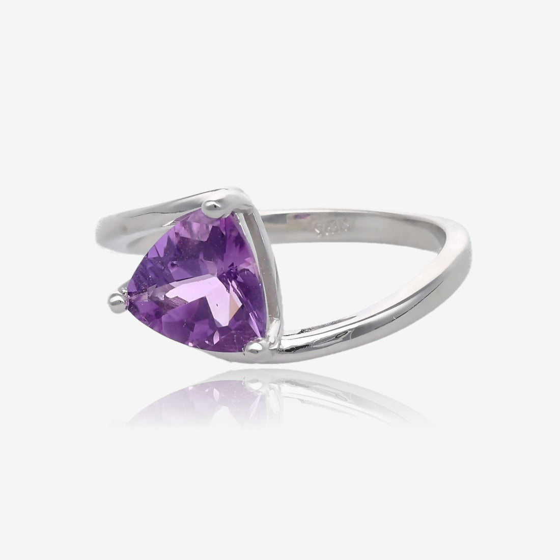 Darlene Amethyst Wraparound Ring in Silver