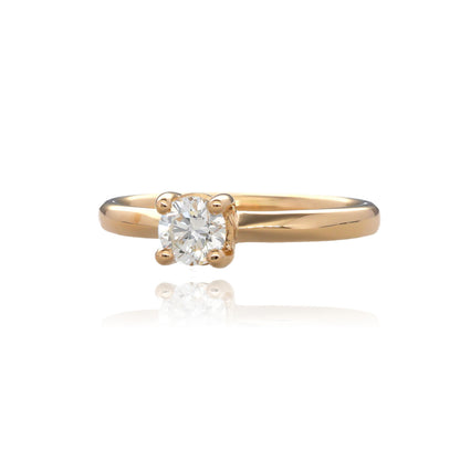 The Wexford Standard 14K Yellow Gold Diamond Solitaire Engagement Ring with 0.50 Carat Natural Diamond