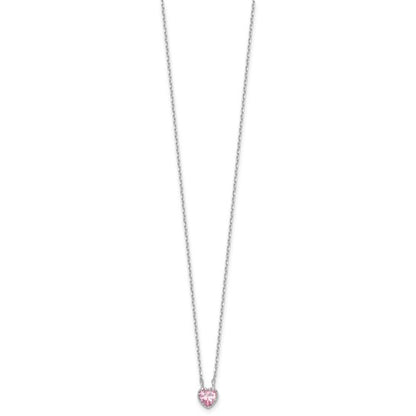 Pretty Princess Pink Heart Earring and Necklace Set