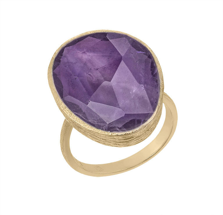 Shade Mosaic Amethyst Adjustable Ring