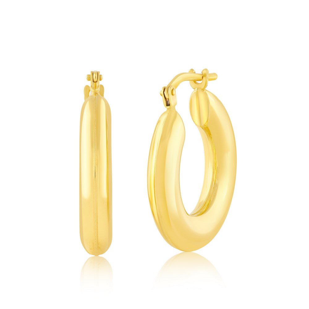 Luxe Gold Filled Puff Hoops 20mm