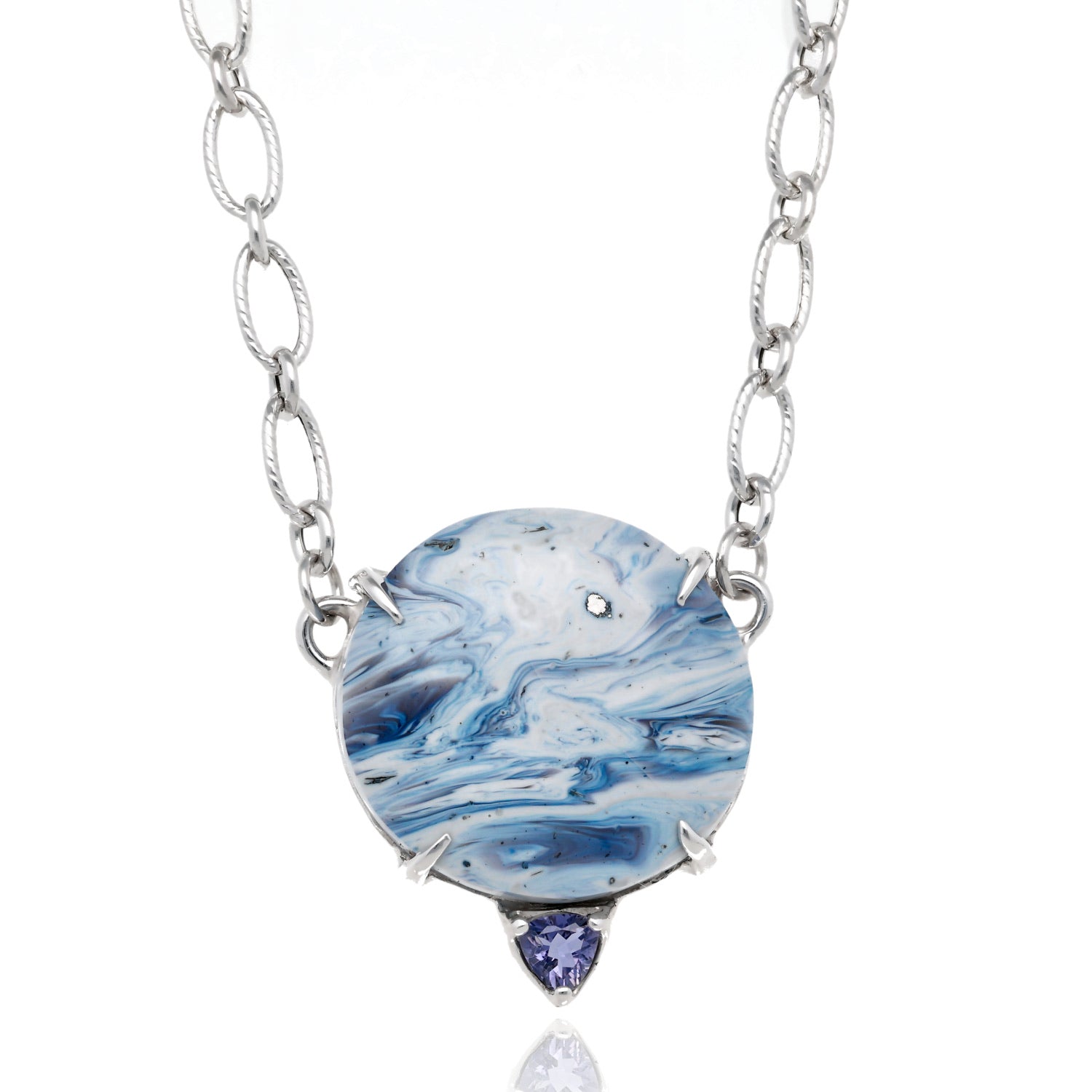 Lake Superior Storm Leland Blue and Iolite Necklace