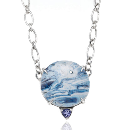 Lake Superior Storm Leland Blue and Iolite Necklace