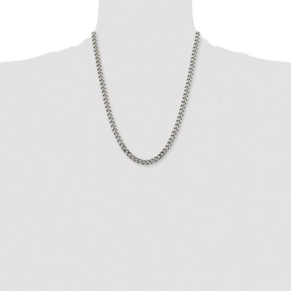 22&quot; Stainless Steel Polished 6.75mm Curb Chain