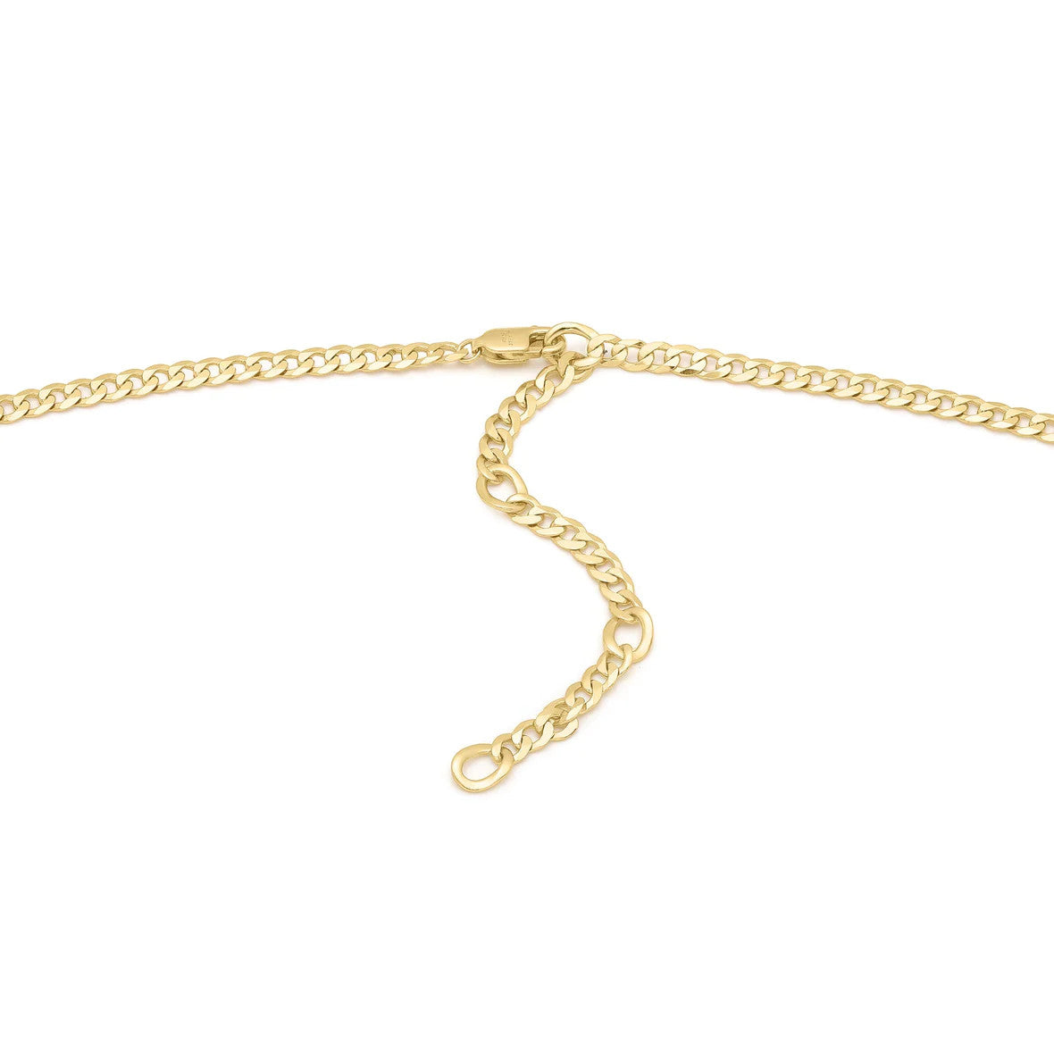 Curb Chain Charm Connector Necklace