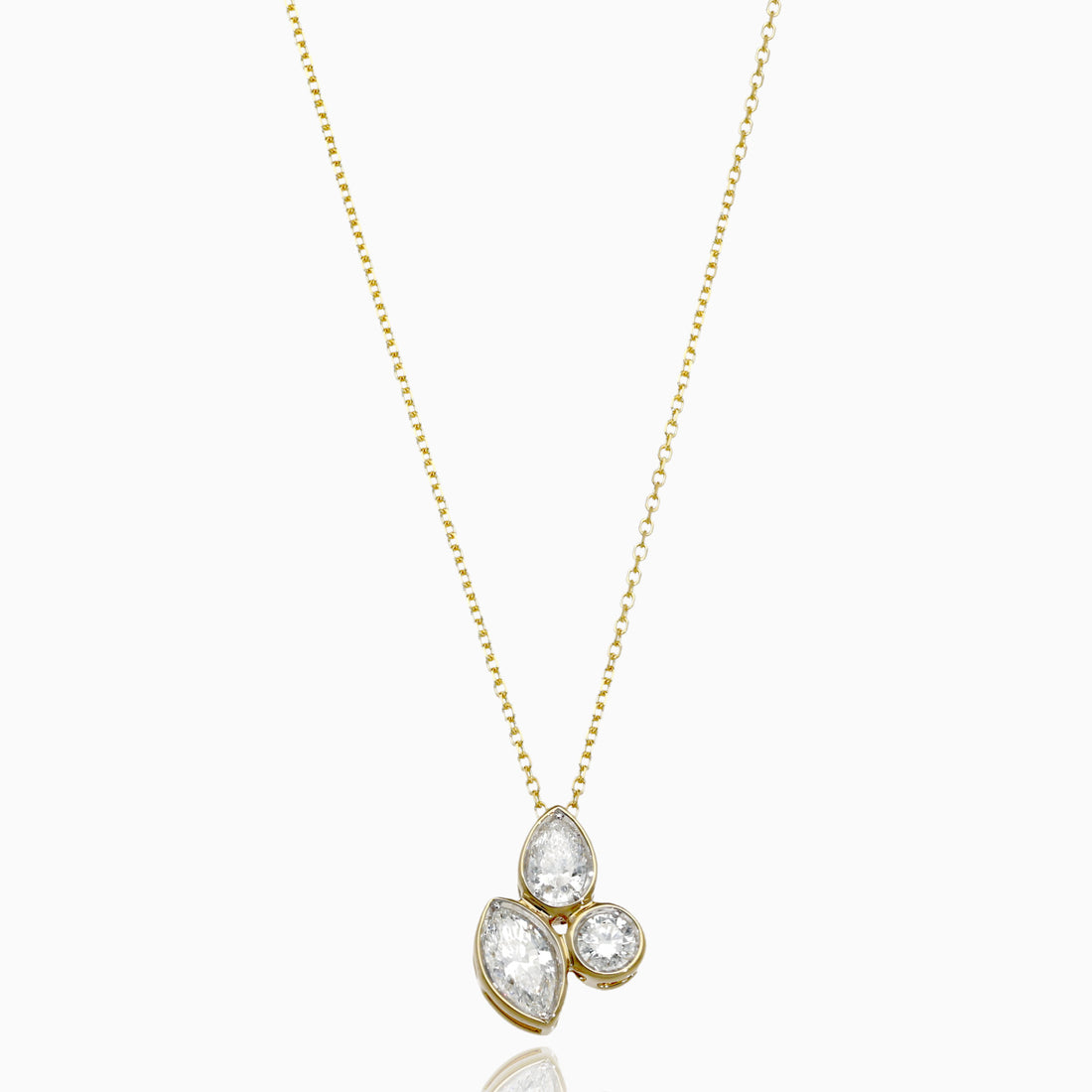 Golden Geometry Diamond Necklace