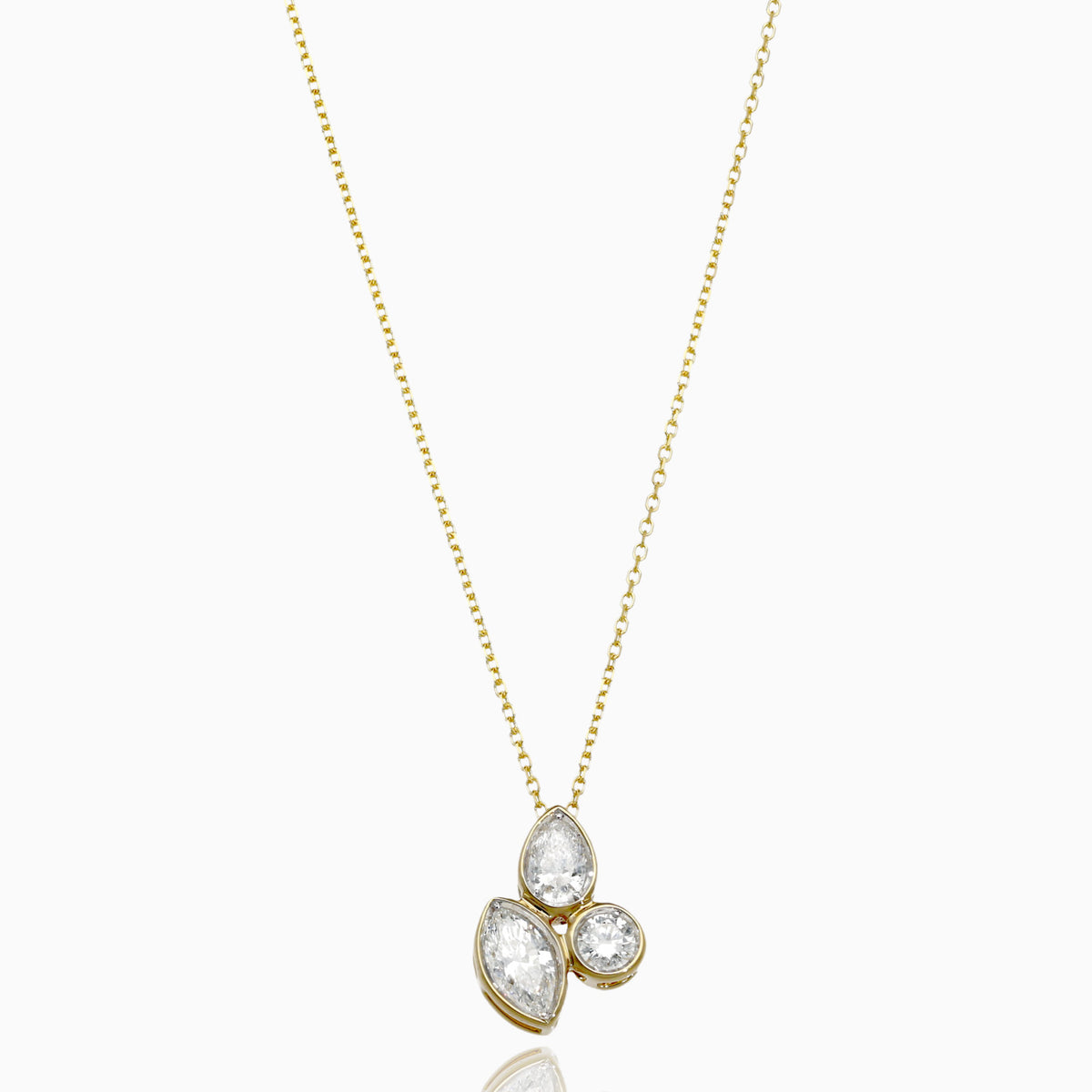 Golden Geometry Diamond Necklace