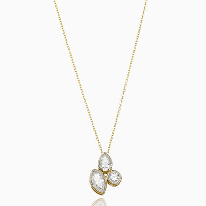 Golden Geometry Diamond Necklace