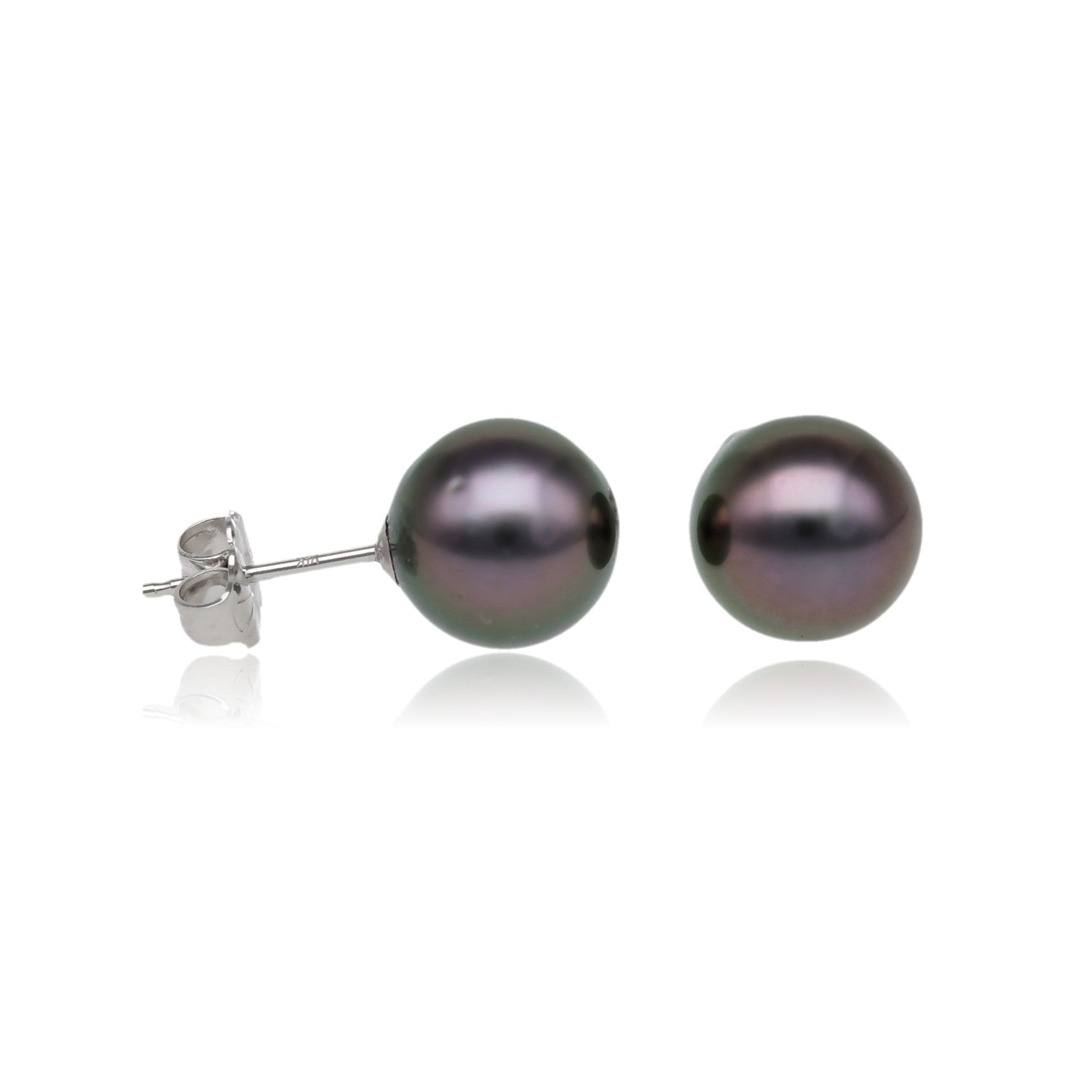 Dusk Tahitian Pearl Stud Earrings