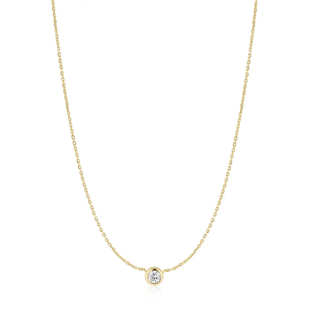 Yellow Just You Solitaire Necklace