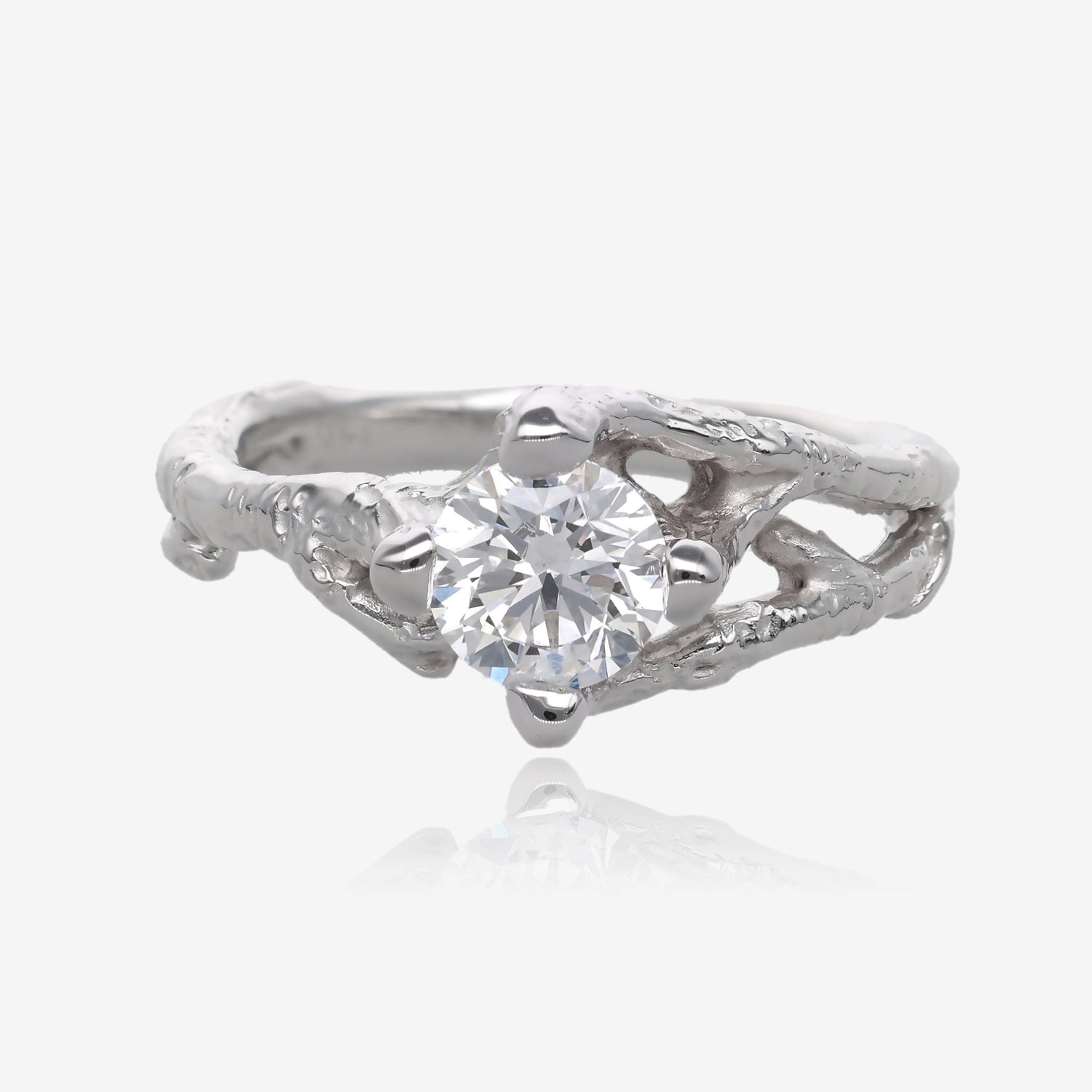 Birch Branch Diamond Gold Wedding Set