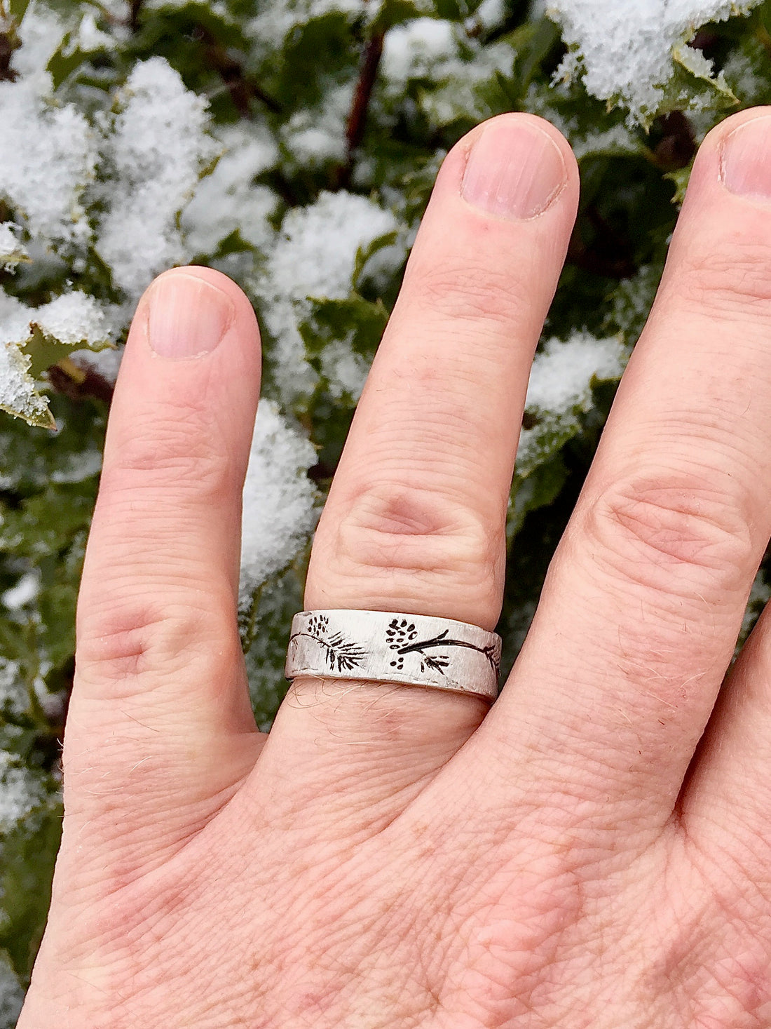 Silver Ring, Ponderosa Pine Band