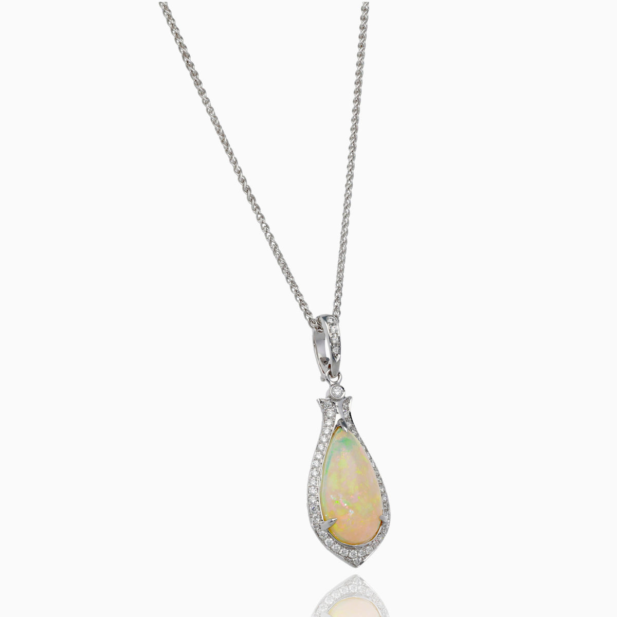 Storybook Opal Diamond Necklace
