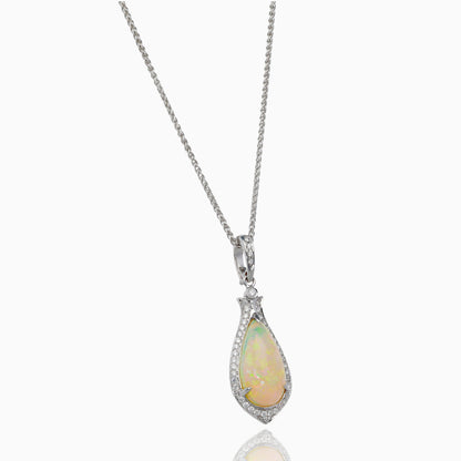 Storybook Opal Diamond Necklace