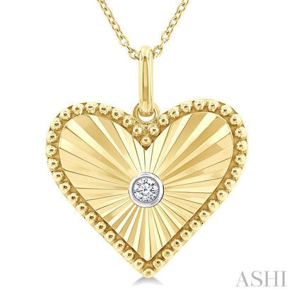 Love’s Reflection Gold Vermeil Medallion Diamond Necklace