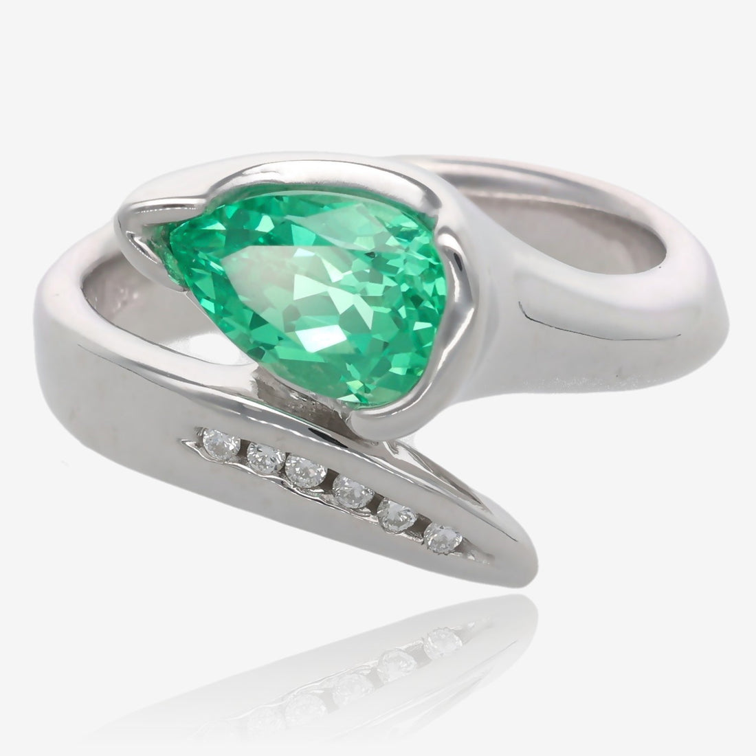 New Day Ring with Mint Green Sapphire