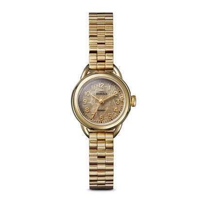 SHINOLA Ladies Petoskey Yellow Runabout Watch