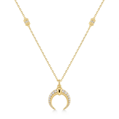 Yellow Reversible Horn Necklace