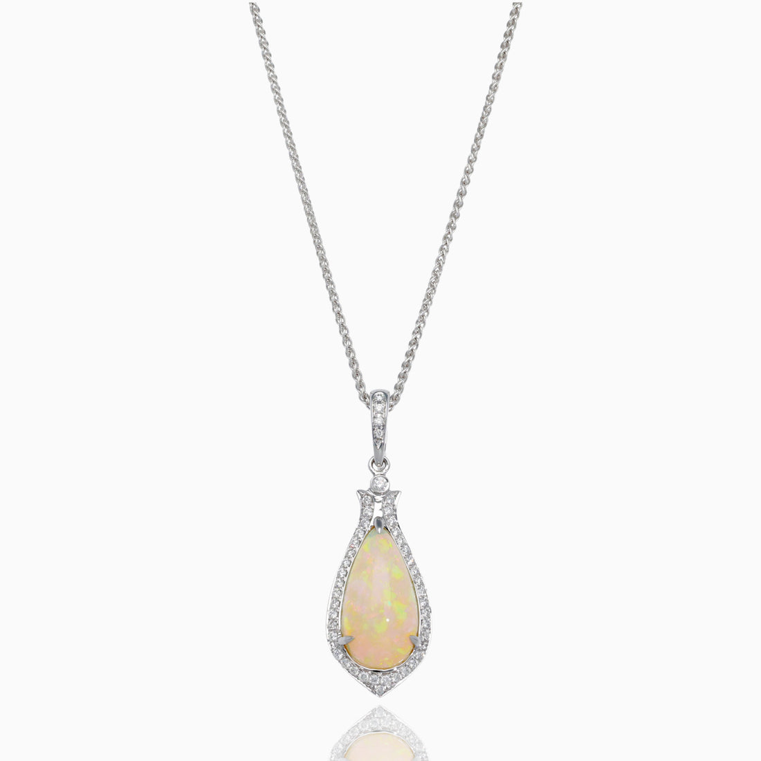 Storybook Opal Diamond Necklace