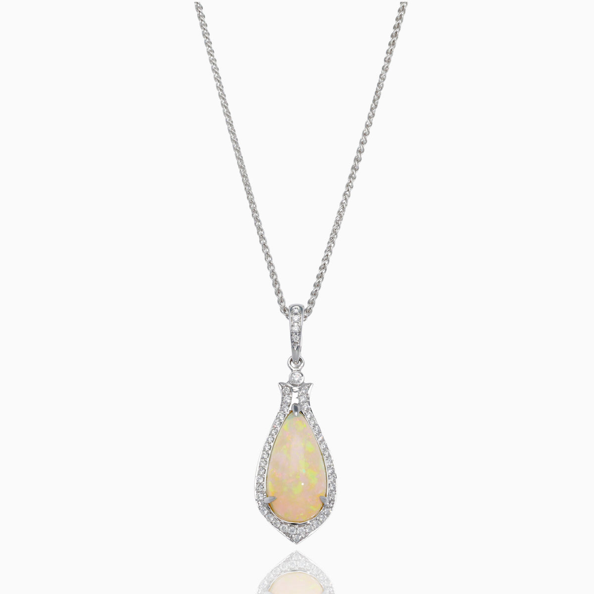 Storybook Opal Diamond Necklace