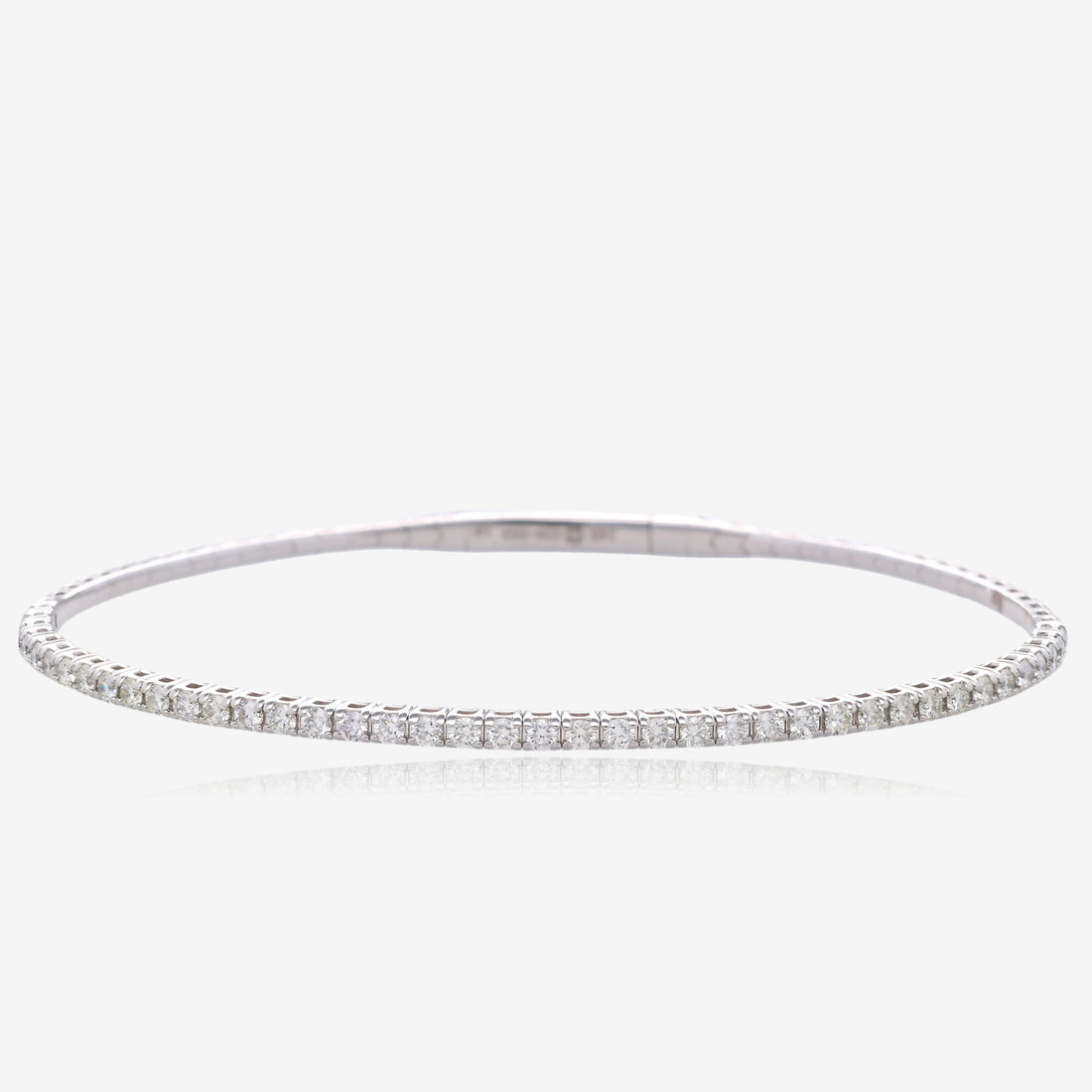1.01ctw Natural Diamond Flex Bangle