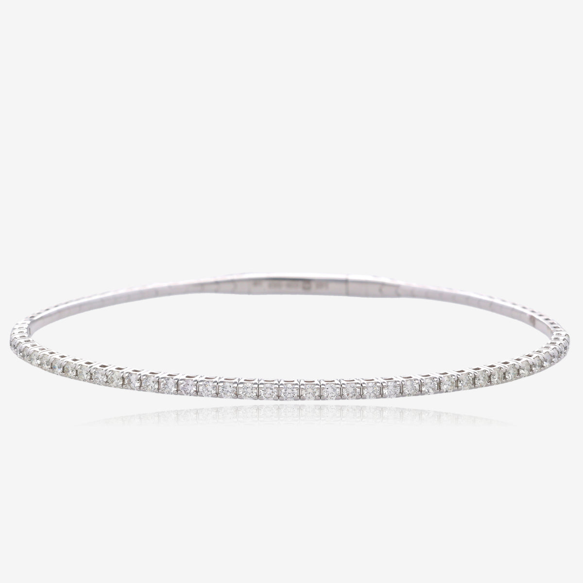 1.01ctw Natural Diamond Flex Bangle
