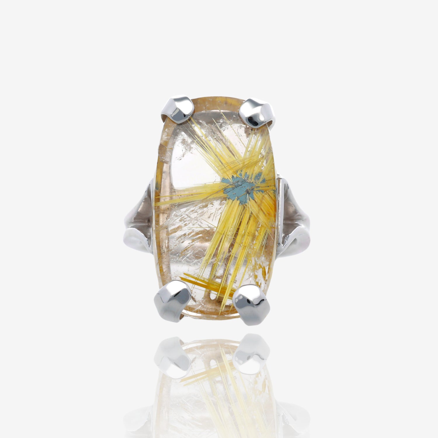 First Contact Star Rutile Quartz Ring
