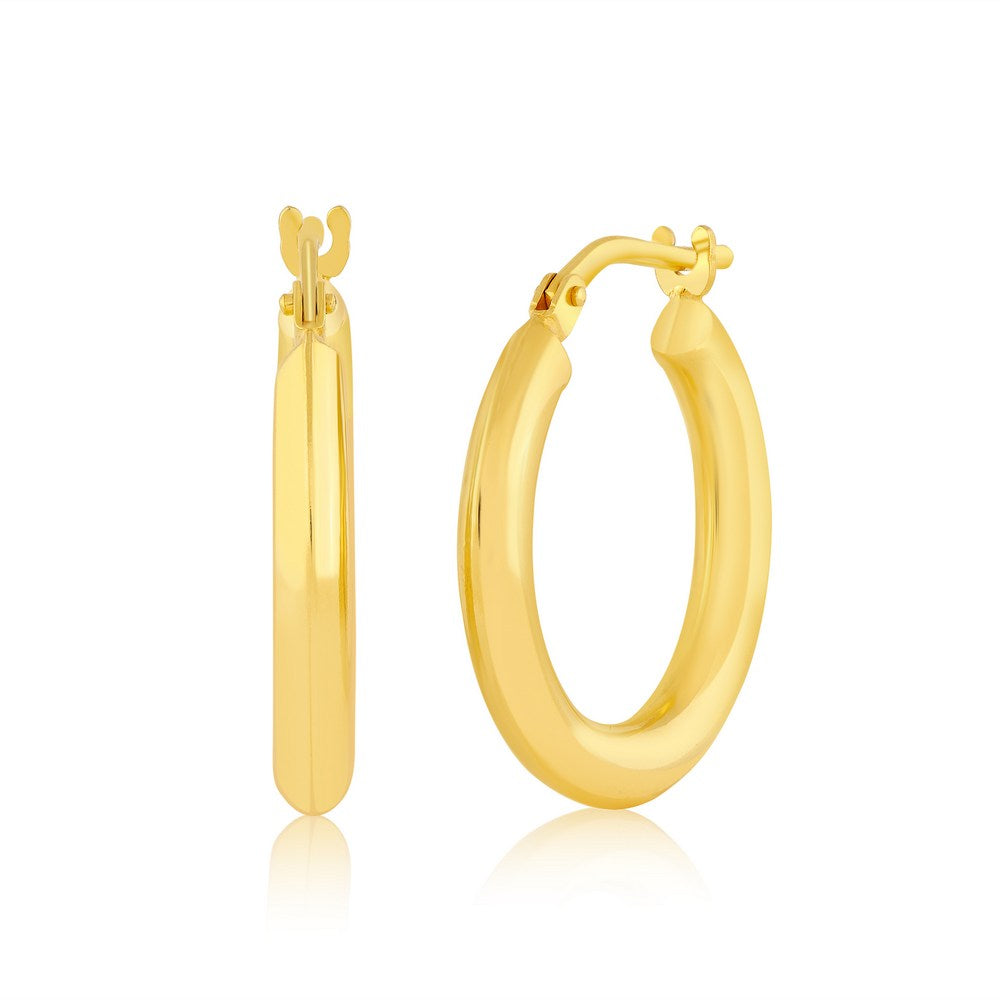 Luxe Gold Filled Puff Hoops 20mm
