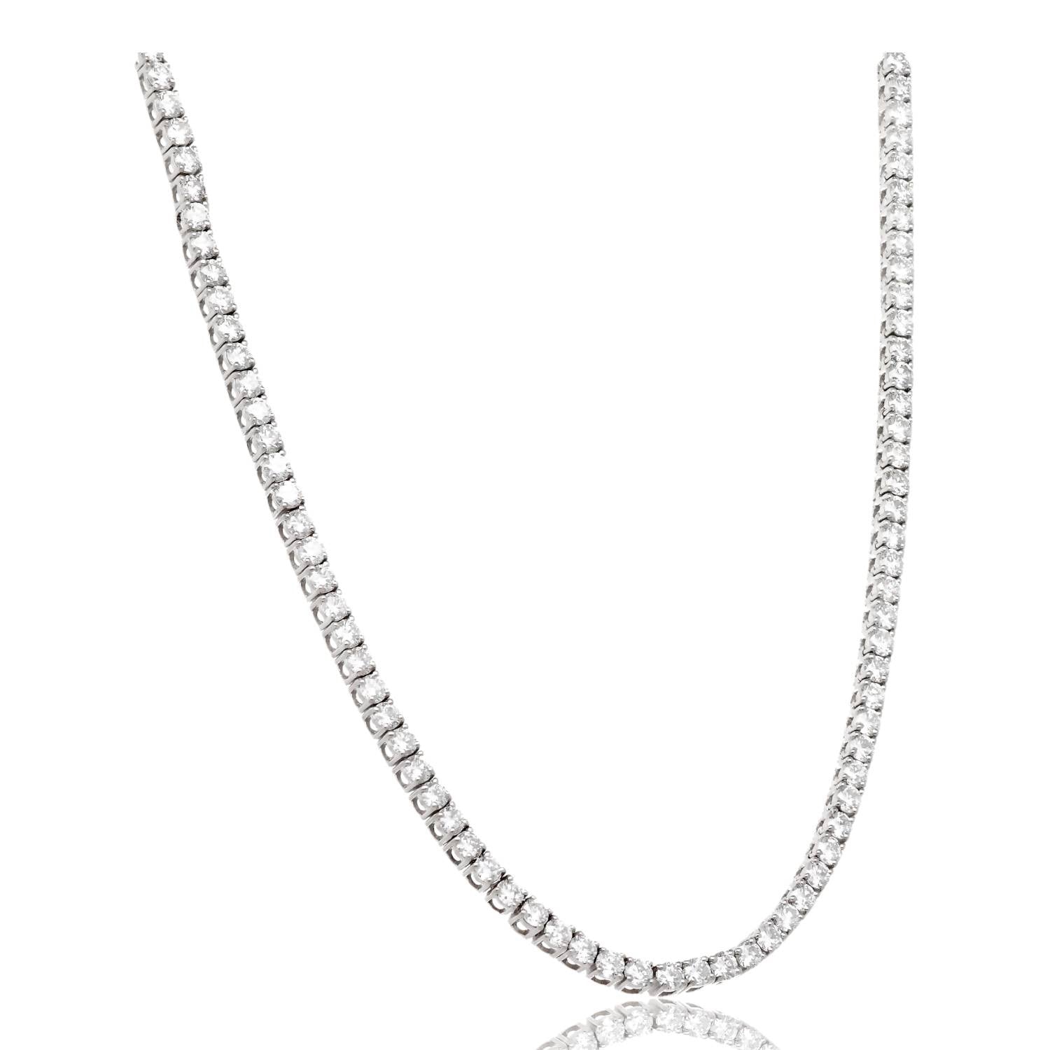 Glow Getter Diamond Line Tennis Necklace
