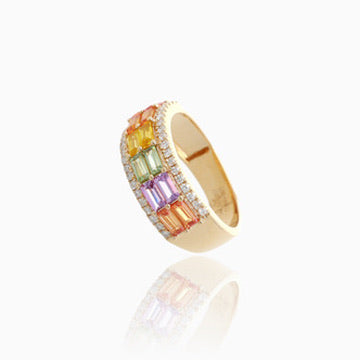 Colorwave Sapphire Diamond Ring