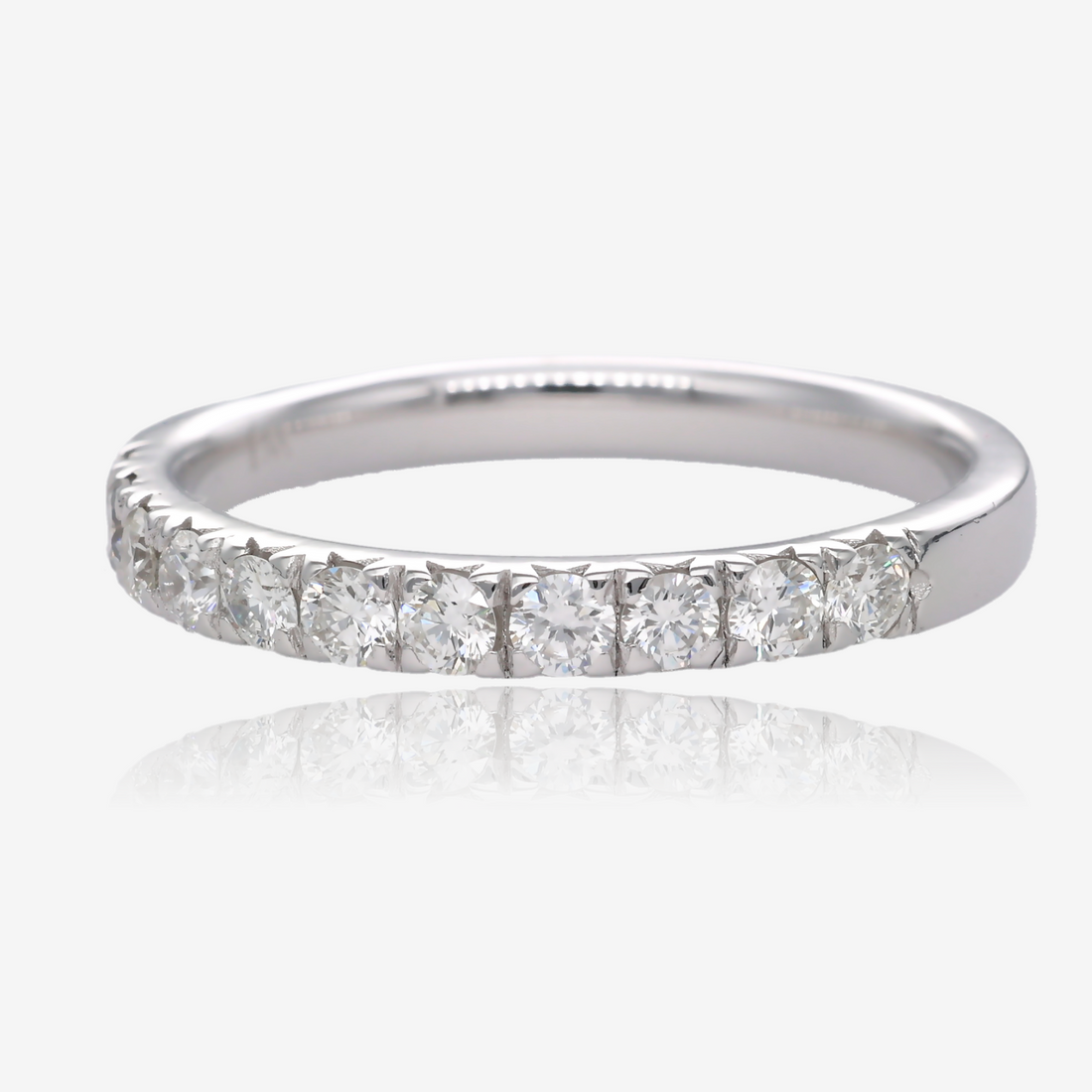 .66ctw Eleven Stone Lab Diamond Band in 14k White Gold