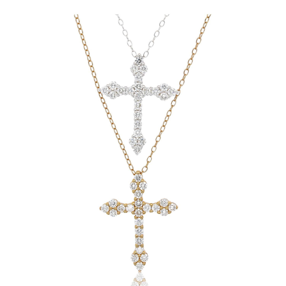 Diamond Dusk Cross Necklace