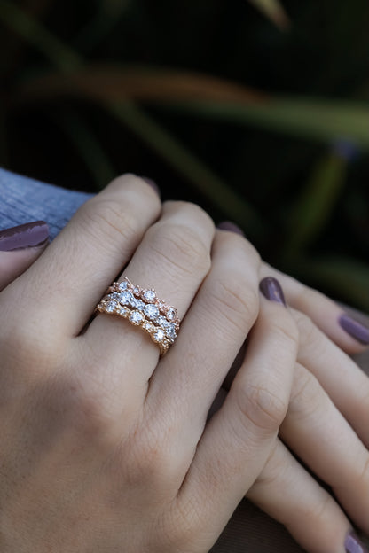 Shimmering Treasure Band Lab Diamond and White Gold