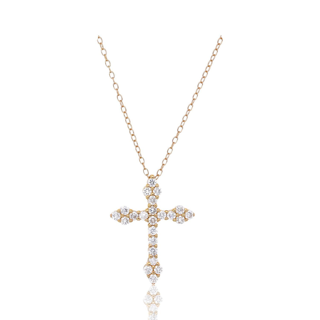 Diamond Dusk Cross Necklace