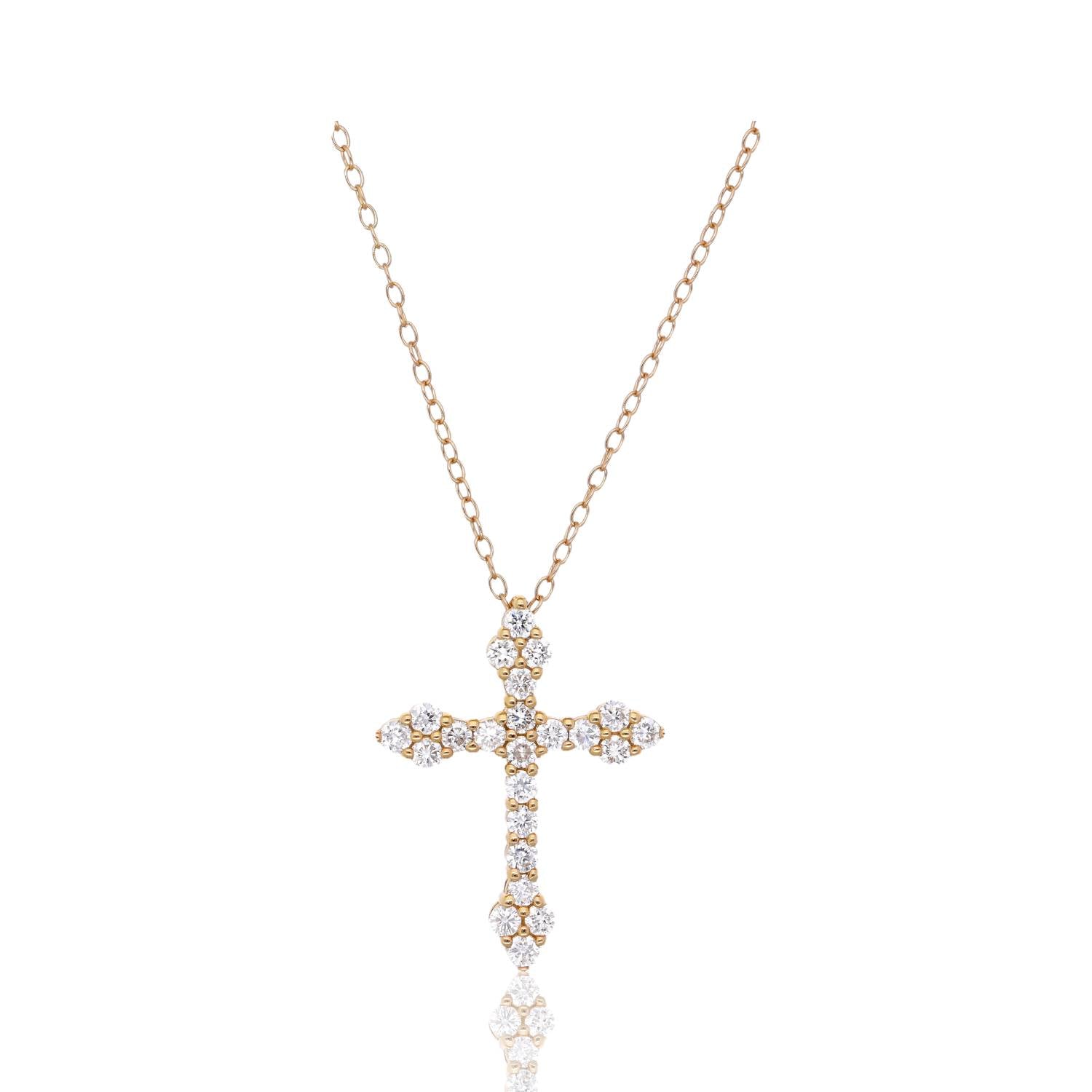 Diamond Dusk Cross Necklace