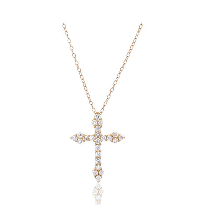 Diamond Dusk Cross Necklace