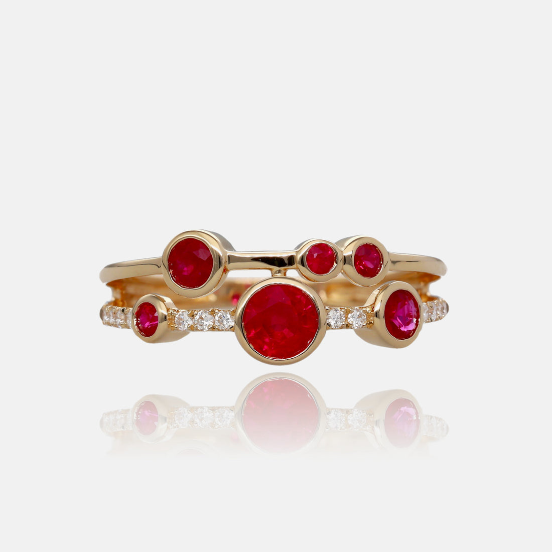 Golden Orbit Diamond Accented