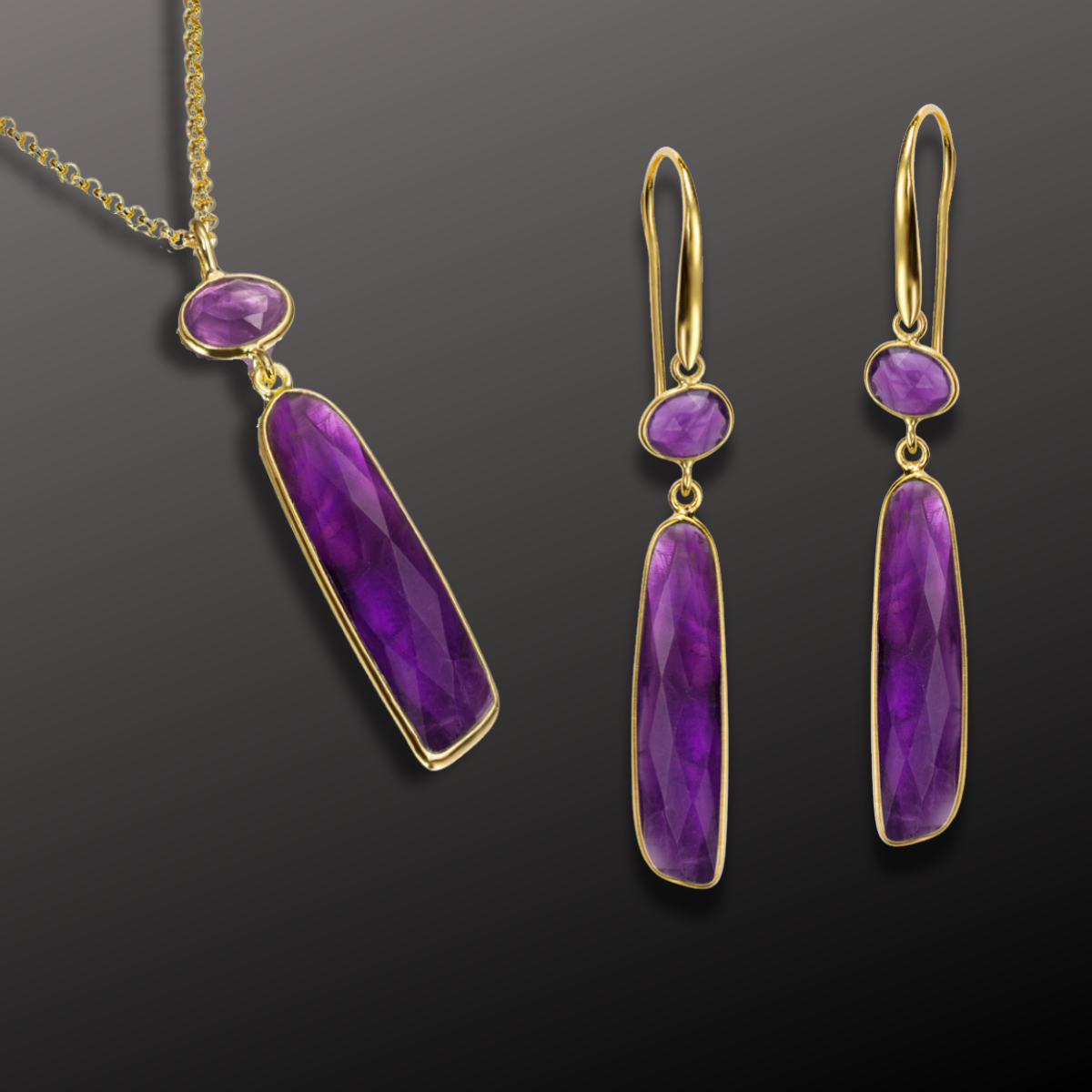 Atlas Bar Double Bezel Amethyst