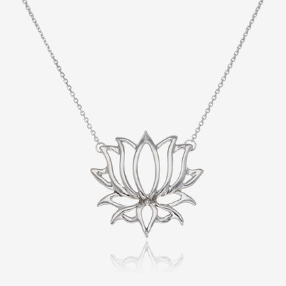 Sacred Lotus Link Chain Necklace