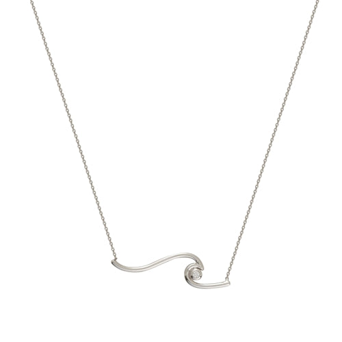 WAVE w/3PT DIAMOND ACCENT ADJ NECK (2.4g)