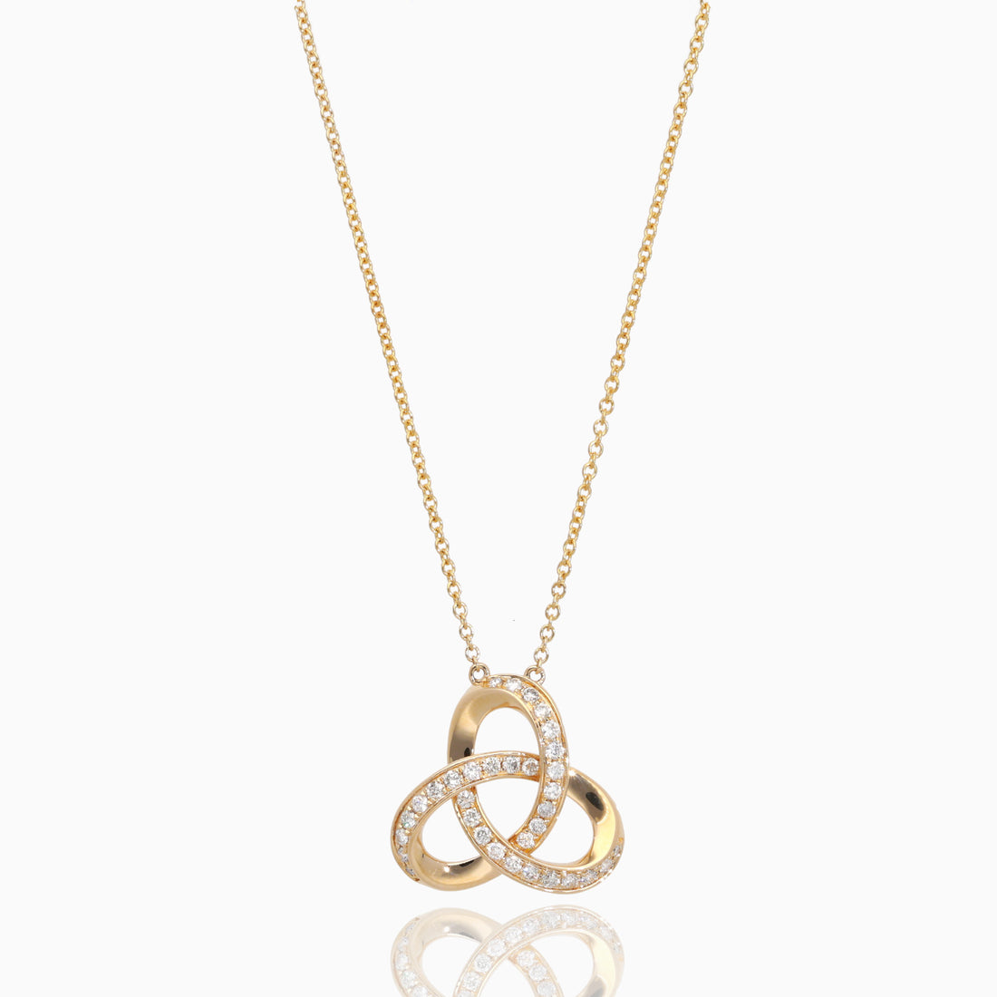 Eternal Knot Diamond Necklace