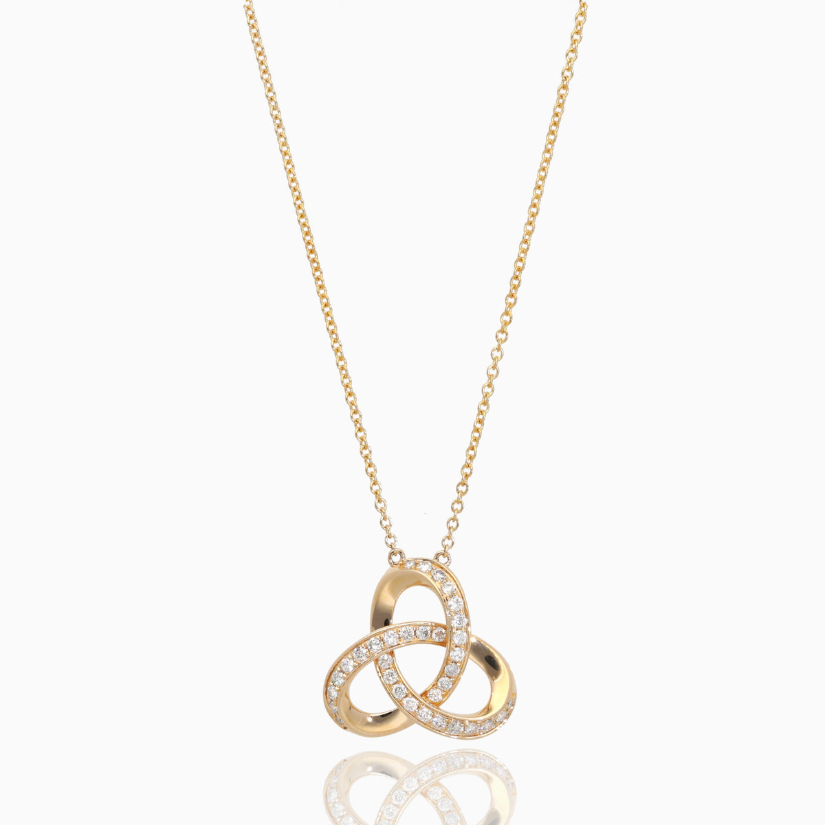 Eternal Knot Diamond Necklace