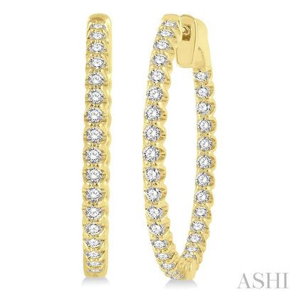 Full Glow Diamond Hoops