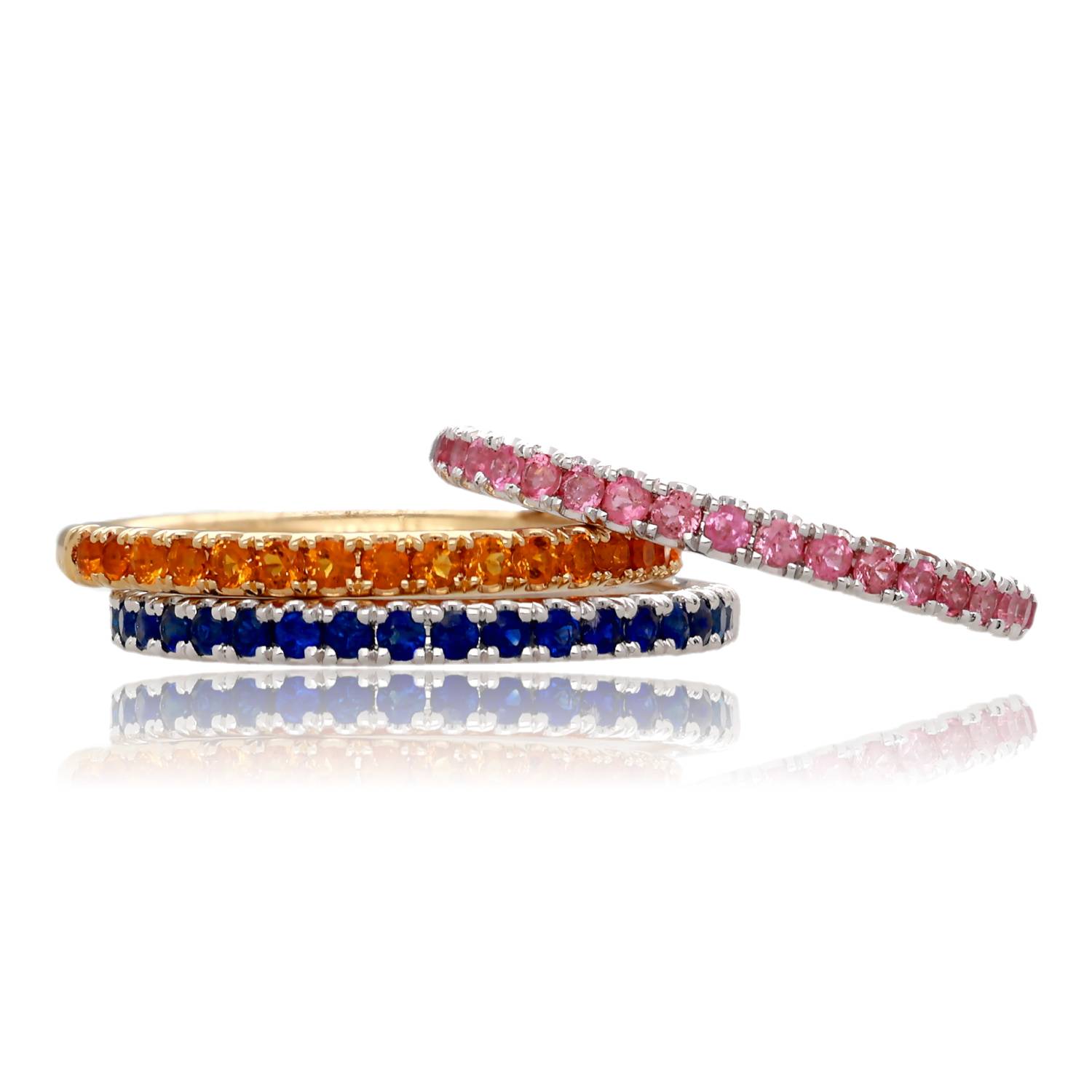 Prism Row Gemstone Ring
