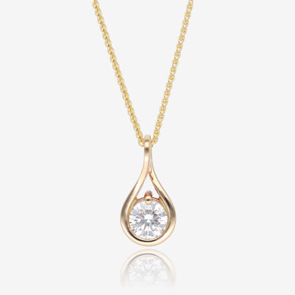 Infinite Shine Sustainable Diamond and Gold Pendant