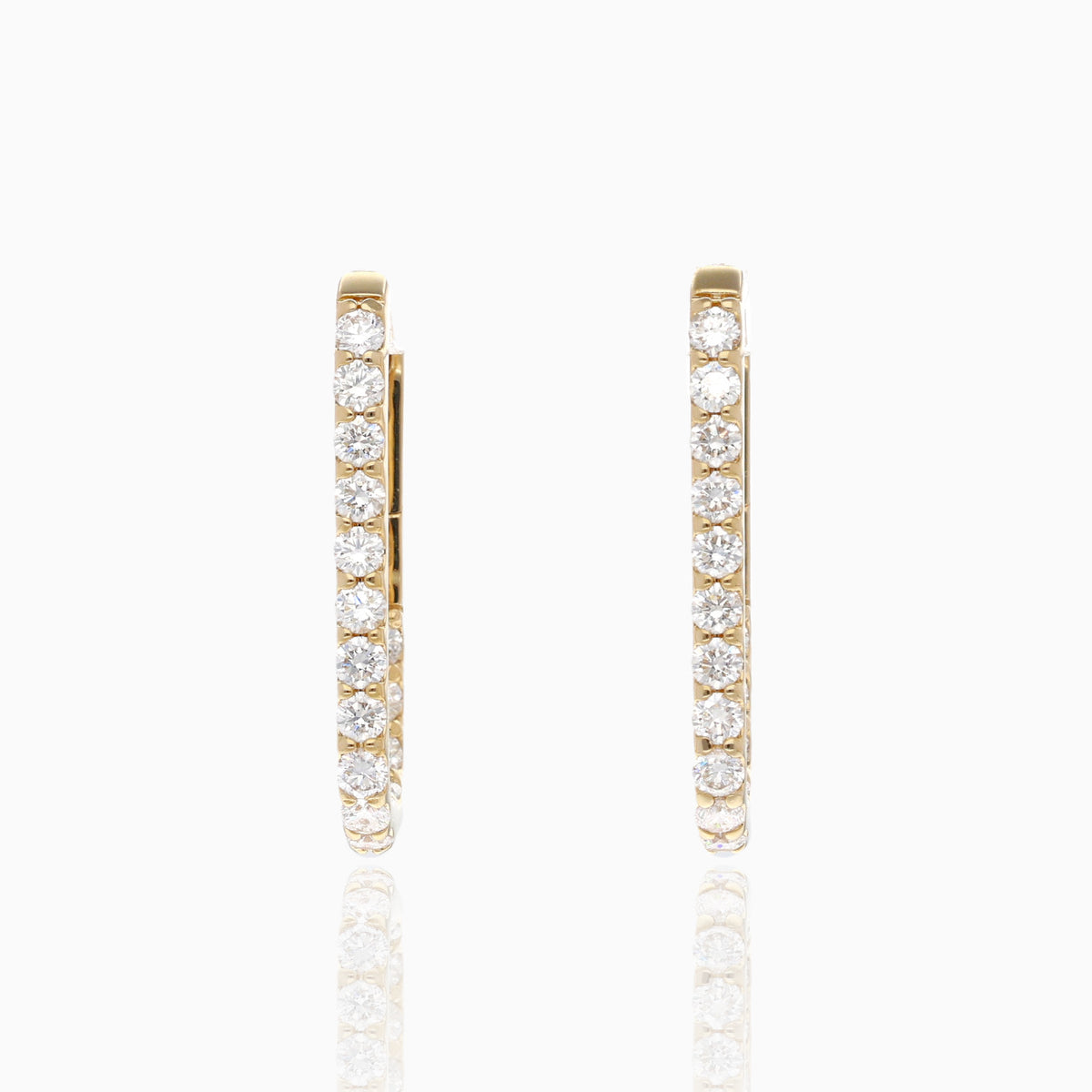 Diamond Frame Hoops
