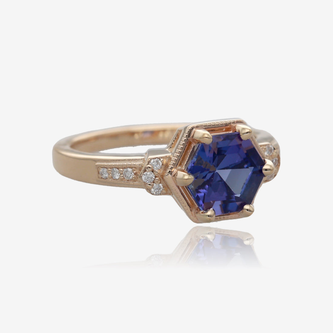 Triumphant Tanzanite and Gold Ring