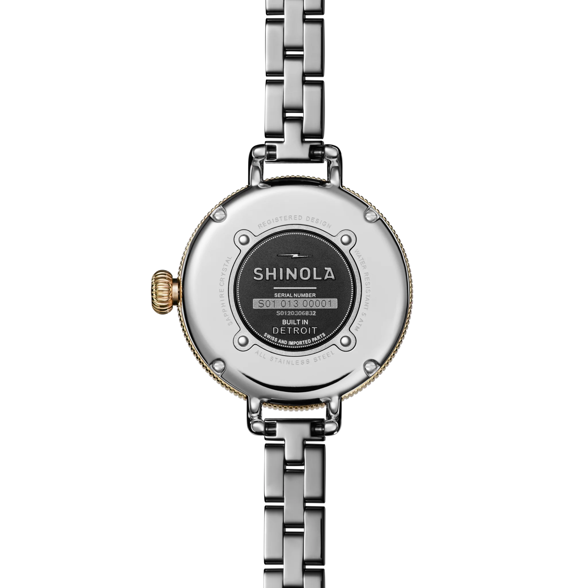 SHINOLA Ladies Petoskey Birdy Watch Two Tone