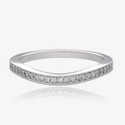 1/3ctw Vintage Natural Diamond Contour Band