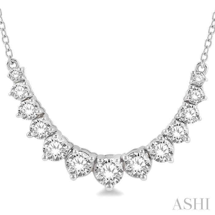 Golden Arc Diamond Necklace